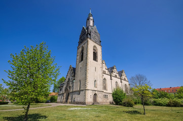 Fototapeta na wymiar Wittenberg Christuskirche - Wittenberg, the gothic Christuchurch