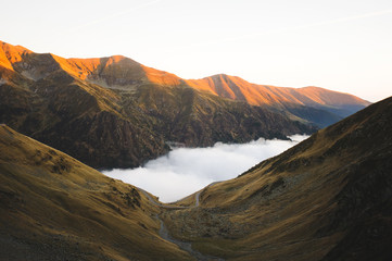 Obraz premium Sunset at Mountains