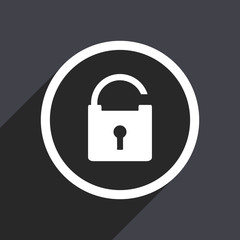 flat design  web white and grey vector icon 