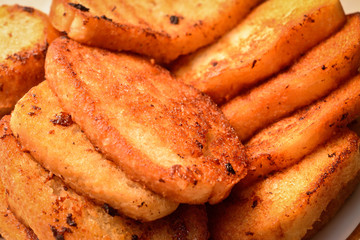 croutons closeup