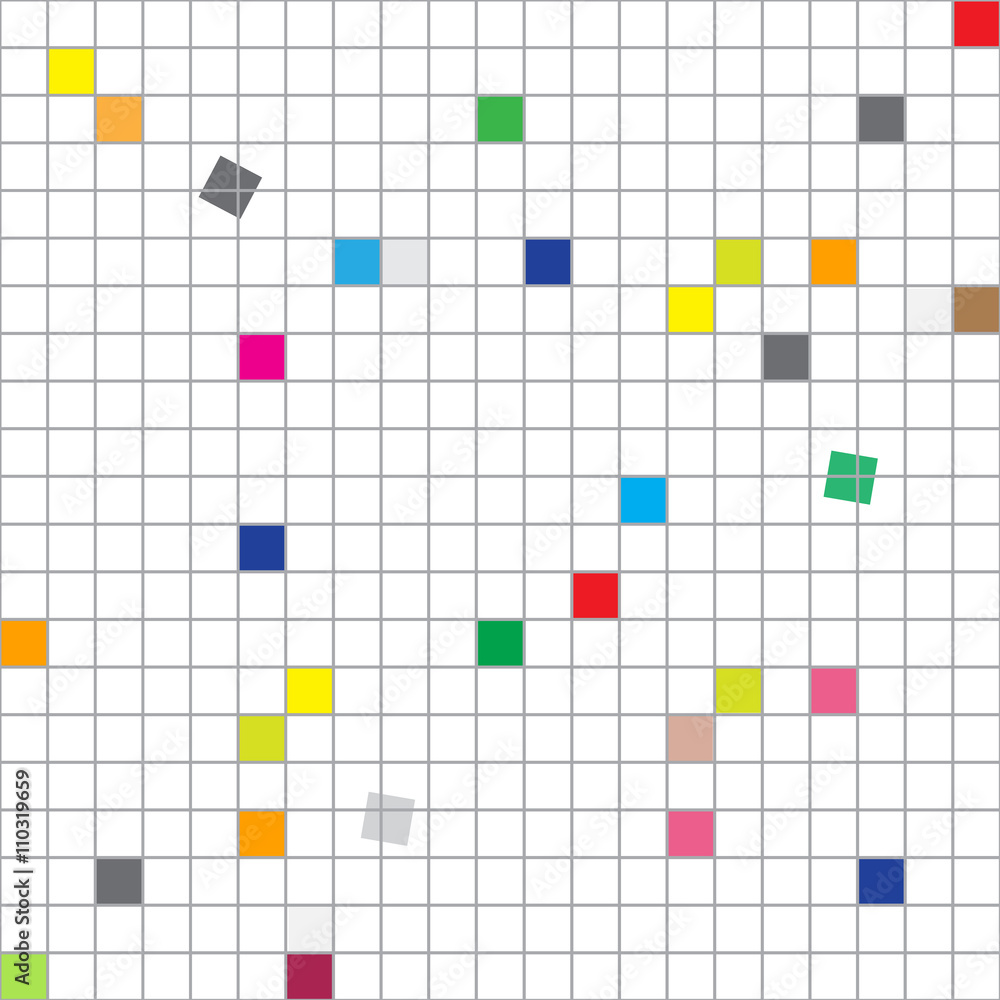 Poster seamless grid. vector abstract seamless modern squares background on light white background.