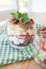 Sandwich im Glas