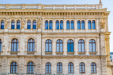 Naklejka premium Streets and buildings of Budapest in Hungary