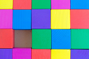 Children's toy - multicolored cubes (one cube is not enough) of