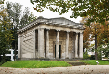 Fototapeta na wymiar Temple of Human Passions in Parc du Cinquantenaire – Jubelpark. Brussels. Belgium