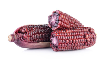 purple corn on white background