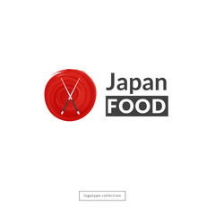 Japan restaurant logo design template.