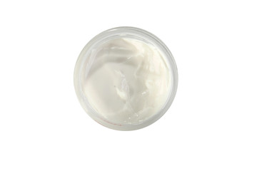 Face cream isolated on white