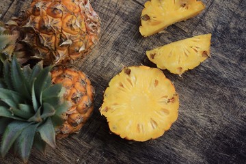 fresh pineapple sweet fruit