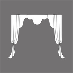 interior textiles. window decoration. curtains.