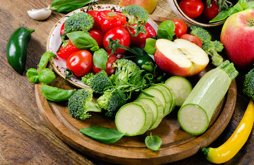 Healthy food background.