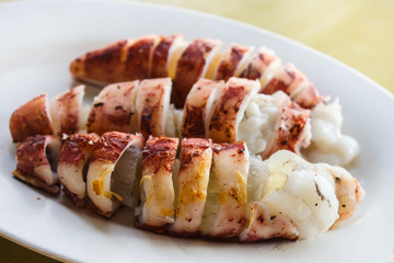 Grilled squid.