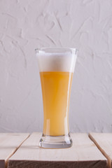 Glass of unfiltered beer