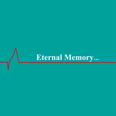 Heartbeat icon. Scale heartbeat. Eternal Memory