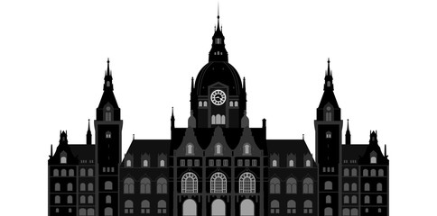 Hannover neues Rathaus // Vektor
