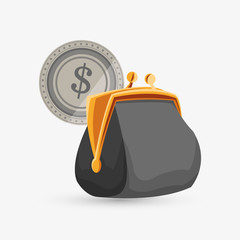 Money design. Financial item. Isolated illustration