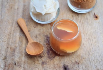 soybean curd and fresh ginger