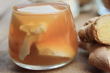 soybean curd and fresh ginger