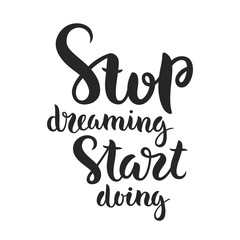 Hand drawn lettering poster