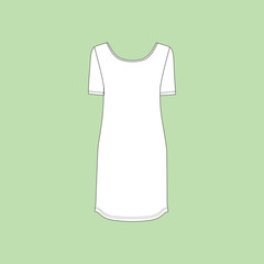 nightie. bedgown jersey.