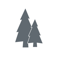 Fir Trees flat icon