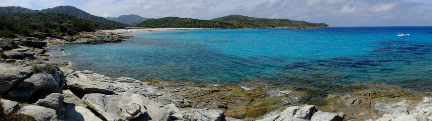 Fototapeta premium De Saint Florent à la plage du Lotu (Corse)