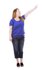 casual caucasian woman