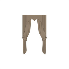 interior textiles. window decoration. curtains.