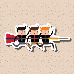 Businessman design. business icon. cartoon concept