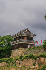 上田城の西櫓の風景