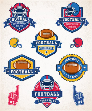 Vector American football logo and insignias
