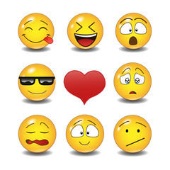 Set of Emoticons. 