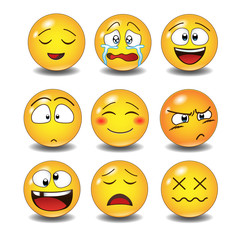 Set of Emoticons. 