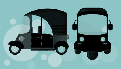 Transportation icon. Retro concept. car illustration