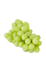 a bunch of green grapes