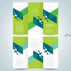 brochure design template vector tri-fold creative