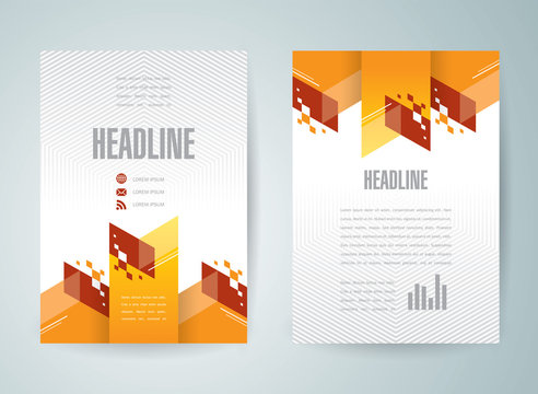 flyer brochure design template abstract