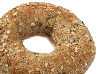 whole grain wheat bagel
