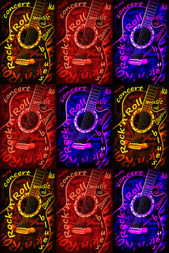 akustische Gitarre als Hintergrund
