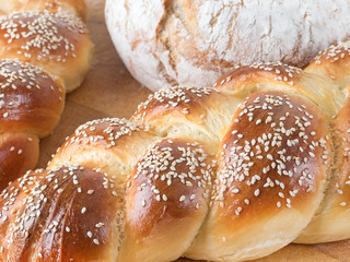 homemade round bread
