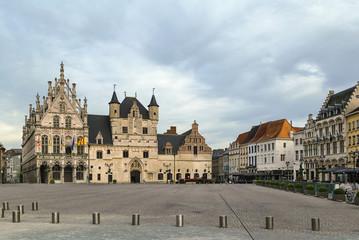Fototapeta na wymiar Town hall, Mechelen, Belgium