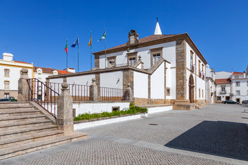 Fototapeta na wymiar City Hall building of Castelo de Vide. Alto Alentejo, Portugal