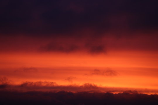 Fototapeta Beautiful red sunrise