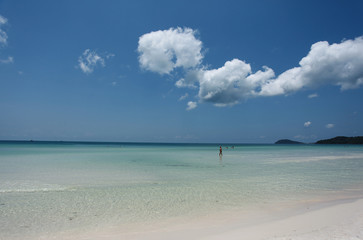 Fototapeta na wymiar The beautiful beach at Phu Quoc island - Vietnam