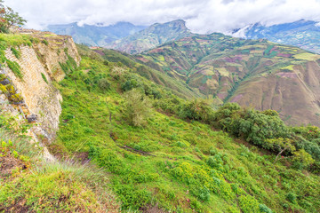 Kuelap Wall and Landscape