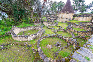 House Ruins in Kuelap, Peru