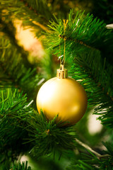 Fototapeta na wymiar an accessory for decoration on christmas tree