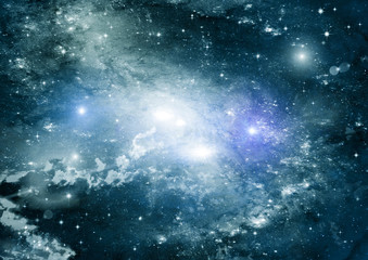 Obraz premium galaxy in a free space