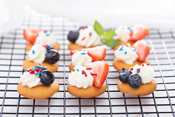 Tiny sweet treats with vanilla wafers 