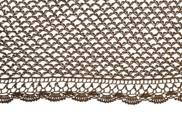 crochet background brown white